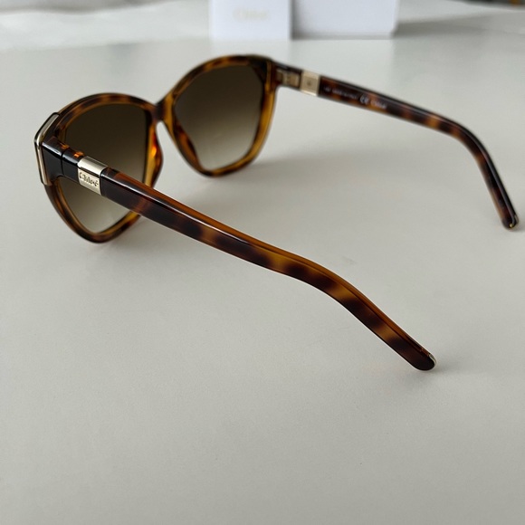 Chloe Cat Eye Sunglasses Tortoise Shell Color BRAND NEW - Picture 5 of 8